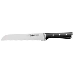 Tefal Ice Force kenyérvágó kés, 20cm, fogazott penge, fekete markolat