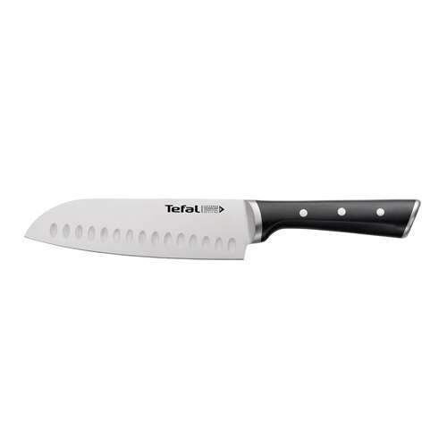 Cuțit Santoku Tefal Ice Force, 18cm, mâner negru