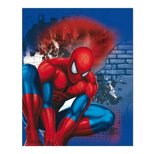 Gyerek kétoldalas takaró Spiderman 120x150 cm piros-kék 31906969