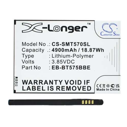 Samsung Galaxy Tab Active 3 LTE Cameron Sino Li-Polymer akkumulátor, 4900mAh, EB-BT575BBE kompatibilis