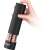 Lamart electric pepper mill LT7021, black, in hand, with peppercorns