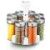Lamart LT7017 Rotating Spice Rack with Filled Spice Jars