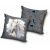 Lovas Díszpárna Szett: White Horse and Equestrian Accessories Decorative Pillows, 40x40 cm