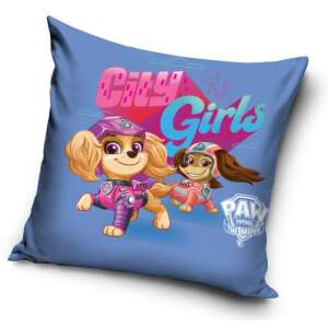 Paw Patrol City Girls decorative pillow, 40x40 cm, featuring Skye and Everest - Mancs Őrjárat