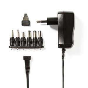 Adaptor de alimentare universal Nedis (3-12V / 0.6A) Negru