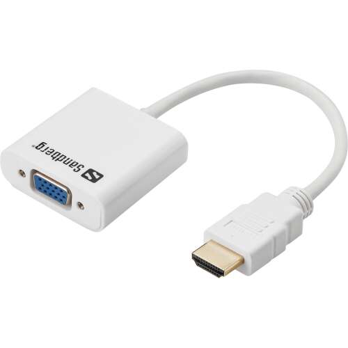 Sandberg HDMI-VGA átalakító, 508-69, fehér, adapter - Sandberg