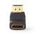 Nedis 90 fokos szögletes HDMI adapter, elölnézet