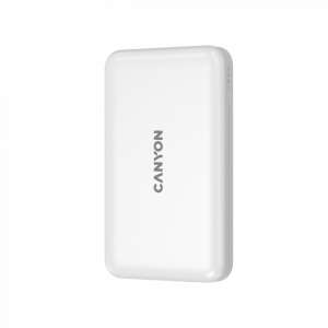 Canyon CNS-CPB1001W 10000mAh Power Bank vezeték nélküli töltés funkcióval fehér (CNS-CPB1001W)