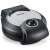 Severin WA2103 waffle maker, closed, angled view