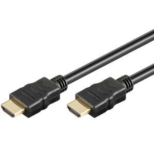 Goobay HDMI kábel, 0,5m, fekete, nagyfelbontású videóhoz és hanghoz - HDMI kábel