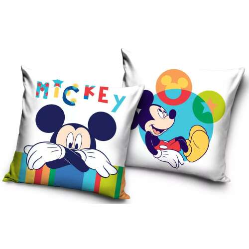 Husa de pernă Disney Mickey Mouse, 40x40 cm, albă, cu două modele diferite