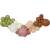 Boho balloon garland, 65 piece balloon garland kit with green, beige, peach, and brown balloons