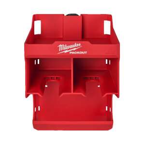 Milwaukee PACKOUT™ Tool Organizer, red, 2-tier, front view - Tool & Part Organizer