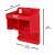 Milwaukee PACKOUT™ Tool Organizer, red, 2-tier, side view with dimensions
