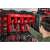 Milwaukee PACKOUT™ Tool Organizer in use, red, 2-tier, holding power tools