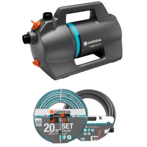 Set pompă de grădină Gardena 4100 Silent, include pompă și furtun de 20 m - Pompe de grădină
