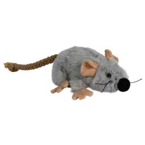 Pluszowa mysz Trixie zabawka dla kota, 7 cm, szara - Trixie Gra o kotach