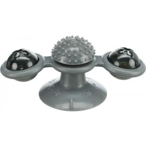 Trixie Window spinner, zabawka na przyssawce, dla kota, TPR, 16 cm, z dzwonkiem 134186222 - Trixie Gra o kotach