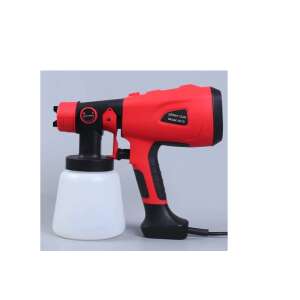JH-10J electric paint sprayer, red and black, with a white paint cup - Paint Sprayer and System