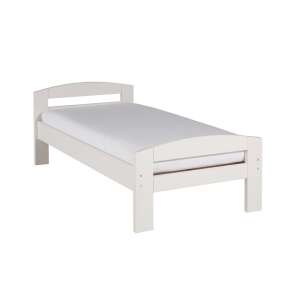 Serena 1 személyes fenyő ágy,matraccal 90x200 cm - Fehér 69126766 