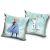 Disney Frozen throw pillow with Elsa, Anna, and Olaf characters, 40x40 cm