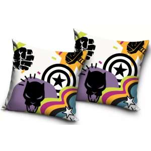 Perna decorativă Marvel Avengers, 40x40 cm, cu Black Panther, Captain America, Hulk și Thor - Perne decorative