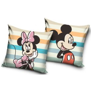Disney Minnie és Mickey Egér díszpárna, 40x40 cm, gyerekszoba dekoráció - Díszpárna