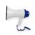 Nedis® Megaphone, white and blue, 10W, 250m range