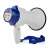 Nedis® Megaphone, white and blue, 10W, 250m range, with microphone and siren buttons