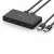 UGREEN KVM USB kapcsoló, 2x4 USB 3.0 fekete, 4 port USB kapcsoló két számítógéphez