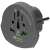 Q2 Power Reiseadapter World to Europe, grau, für AUS/CHINA, IT, UK, CH, BRAZIL, USA Standard-Steckdosen