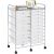 Gurulós tárolókocsi 15 fiókos, több színben-fehér 69167403