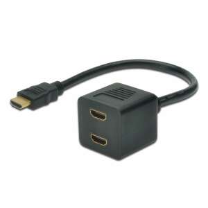 Adapter HDMI > 2x HDMI (ST-2xBU) DIGITUS 20cm Black (AK-330400-002-S) 79713068 