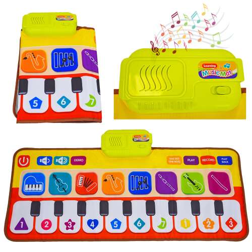 Pepita XXL Covor Interactiv Pian cu funcție de înregistrare și control al volumului 30x80cm