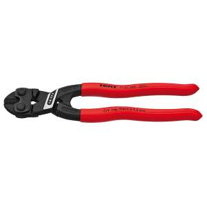 Kliešte na rezanie skrutiek Knipex CoBolt, 200 mm, červené rukoväte, čierne čeľuste - Kliešte