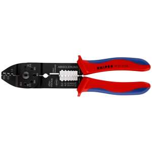 Knipex 97 21 215 B Crimpzange, schwarz, blau, rot - Knipex