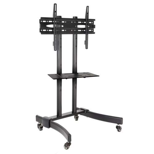 Stojak telewizyjny Maclean MC-739, 32-65 cali, montaż VESA, czarny, na kółkach, do telewizorów do 40 kg