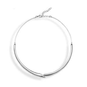 Victoria ezüstszínű rozsdamentes acél nyaklánc - Női nyaklánc