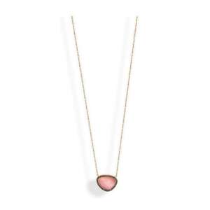 Victoria Rose arany színű rózsaszín köves nyaklánc - Női nyaklánc