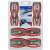 Knipex 00 20 04 SB internal snap ring pliers set, 5 pieces, red handles