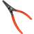 Knipex 49 11 112 internal snap ring pliers, 19-60 mm, red handles