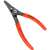 Knipex 49 11 111 internal snap ring pliers, 10-25 mm, red handles
