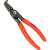 Knipex 48 21 121 internal snap ring pliers, 19-60 mm, red handles