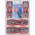 Knipex 00 20 04 SB internal snap ring pliers set, 5 pieces, red handles