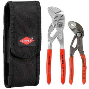 Knipex Cobra® Zangen-Set mit Gürteltasche, enthält zwei Zangen und eine Tasche - Knipex