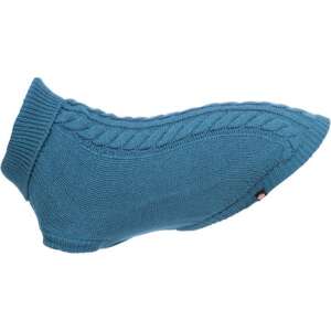 Trixie Kenton kék kutyapulóver (S | Nyakkörméret: 30 cm | Haskörméret: 40 cm | Háthossz: 33 cm) 47029316 Kisállat ruházat (ruha, cipő)