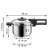 Dimensiunile oalei sub presiune GrandCHEF Kukta 3.0 l, capacitate de 3 litri