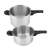 BIO EXCLUSIVE+ Duo pressure cooker set, 4.0L and 6.0L stainless steel pots with universal lid
