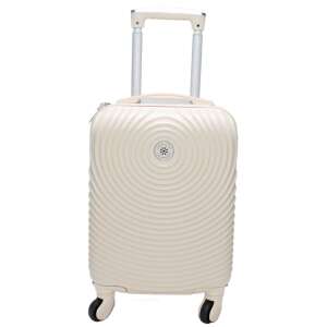 Beige hard-shell cabin suitcase with 4 wheels, Love brand - Dressing Accessory