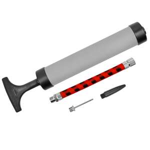 Pompă manuală Spokey PAMPERO 10, gri, cu furtun și duze - Pompe de mână